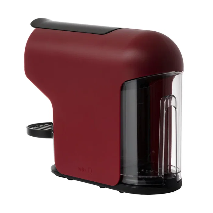 Delta Q QUICK Cafetera Semi-Automática de Cápsulas, 0.8L, Roja, Sistema para Café y Espresso, 1200W