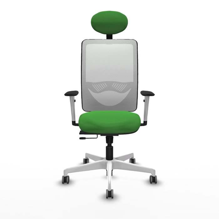 PIQUERAS Y CRESPO Silla de oficina Zulema con mecanismo Sincro/Traslack Verde y Blanco PIQUERAS Y CRESPO Silla de oficina Zulema con mecanismo Sincro/Traslack Verde y Blanco