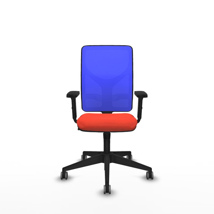 PIQUERAS Y CRESPO Silla de oficina Motilla con mecanismo Sincro, Naranja oscuro y Azul PIQUERAS Y CRESPO Silla de oficina Motilla con mecanismo Sincro, Naranja oscuro y Azul