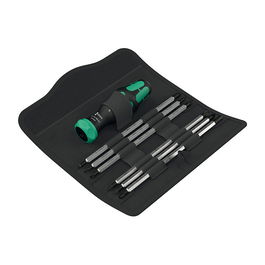 Wera Destornillador Múltiple Kraftform Kompakt Vario RA con 6 Bits PH1/PH2, 7 Piezas