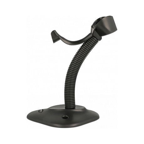 DeLOCK Soporte con Pie para Escáner de Código de Barras Flexible Negro