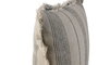 DKD Home Decor Cojín de Lino Rallado Beige 50x50x8 cm