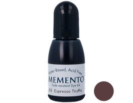 Tsukineko Tinta MEMENTO color trufas de café translúcida recarga 15ml
