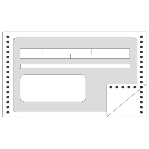 Apli Formularios en Continuo de Recibos con 1 Copia, 240x97mm, 1200 Unidades