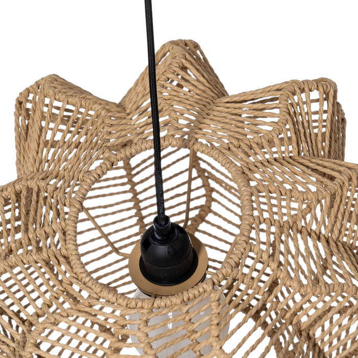 Lámpara Techo Natural Cuerda de Papel 50 X 40 X 25 cm