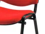 Q-connect Silla Confidente Apilable Tapizada Sin Ruedas 910mm Alto 460mm Largo 440mm Profundidad Rojo