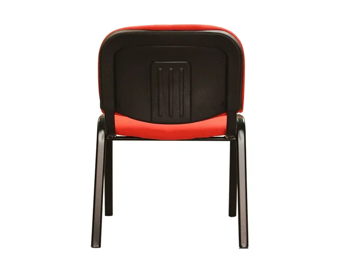 Q-connect Silla Confidente Apilable Tapizada Sin Ruedas 910mm Alto 460mm Largo 440mm Profundidad Rojo