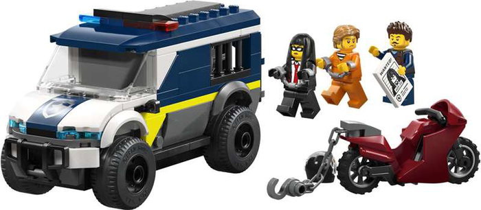 Lego City Set de Construcción Furgoneta de Transporte Penitenciario de Policía para Niños +6 Años