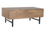 DKD Home Decor Mesa de Centro Espiga en Acacia y Metal Marrón