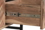 DKD Home Decor Mesa de Centro Espiga en Acacia y Metal Marrón