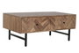 DKD Home Decor Mesa de Centro Espiga en Acacia y Metal Marrón