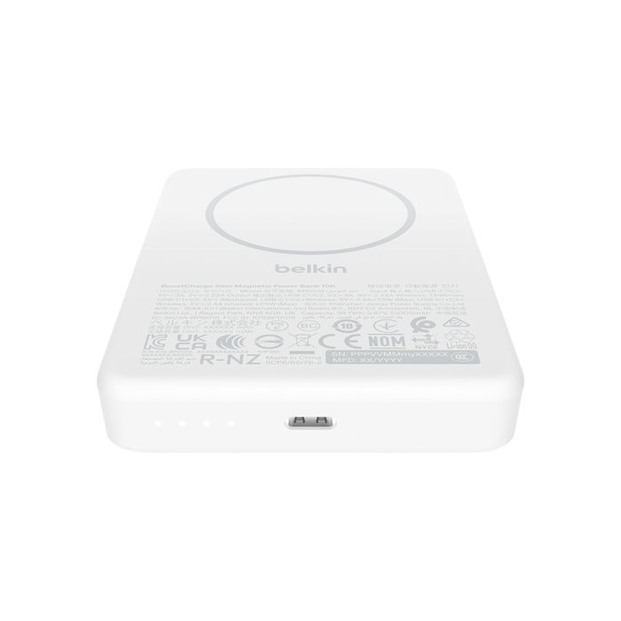 Belkin BoostCharge Slim 10000mAH MagSafe 7,5W Blanco BPD015hqWH Belkin BoostCharge Slim 10000mAH MagSafe 7,5W Blanco BPD015hqWH