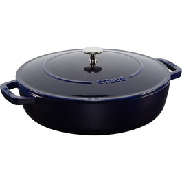 Staub Chistera 28cm Dark Blue Cast Iron