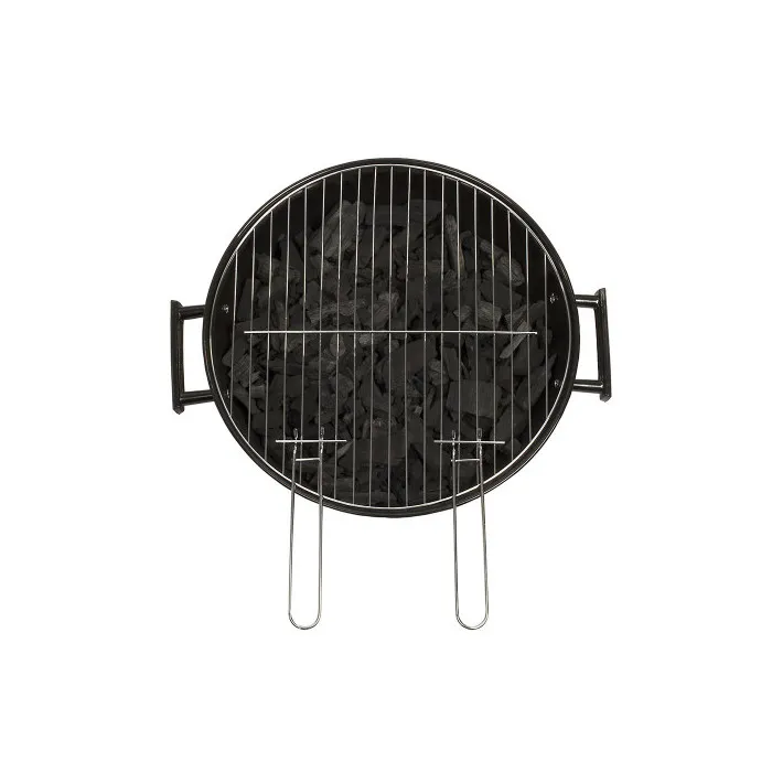 Livoo DOC172K Barbacoa de Carbón Acero Cromado Parrilla 41 cm Altura 69,5 cm Asas 2 Ruedas Dentadas