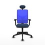 PIQUERAS Y CRESPO Silla de oficina Motilla con mecanismo Sincro, Azul