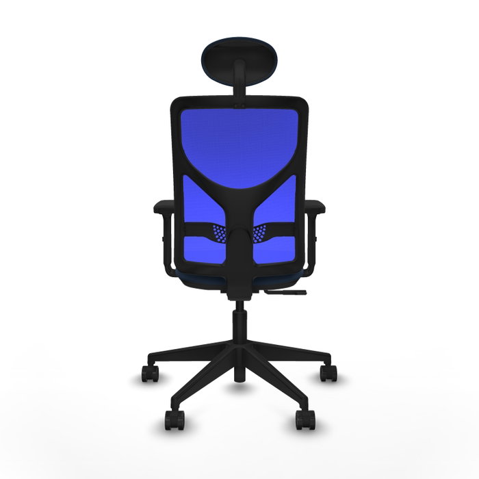 PIQUERAS Y CRESPO Silla de oficina Motilla con mecanismo Sincro, Azul