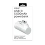Celly PBC5000BK - Powerbank Compacta, 5000 mAh, Negro, Puerto USB-C para Carga Rápida