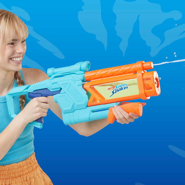 Hasbro Nerf Super Soaker Lanzador de Agua Mega Dunk-Fill G0999 Fácil de Llenar 1 Litro