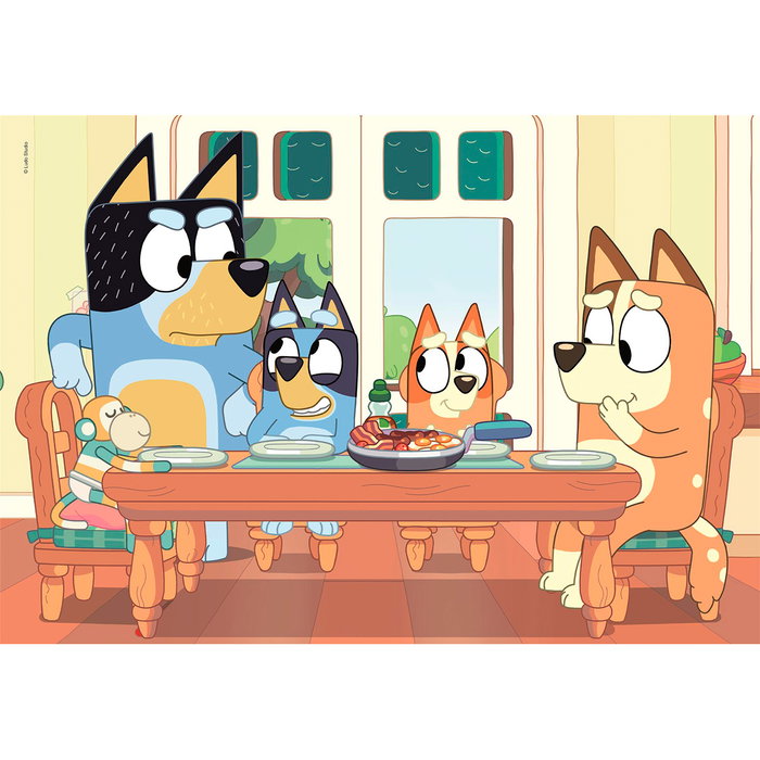 Clementoni Puzzle Bluey 2 Puzzles de 20 Piezas Cada Uno, Tamaño Montado 27 x 19 cm, Edad +3 Años, Ref. 24807