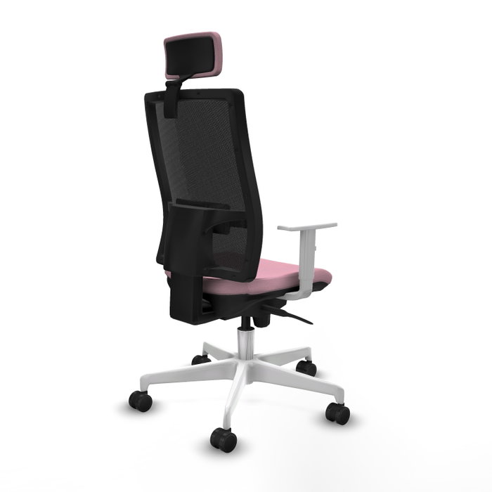 PIQUERAS Y CRESPO Silla de oficina Horna Rosa con mecanismo Sincro PIQUERAS Y CRESPO Silla de oficina Horna Rosa con mecanismo Sincro