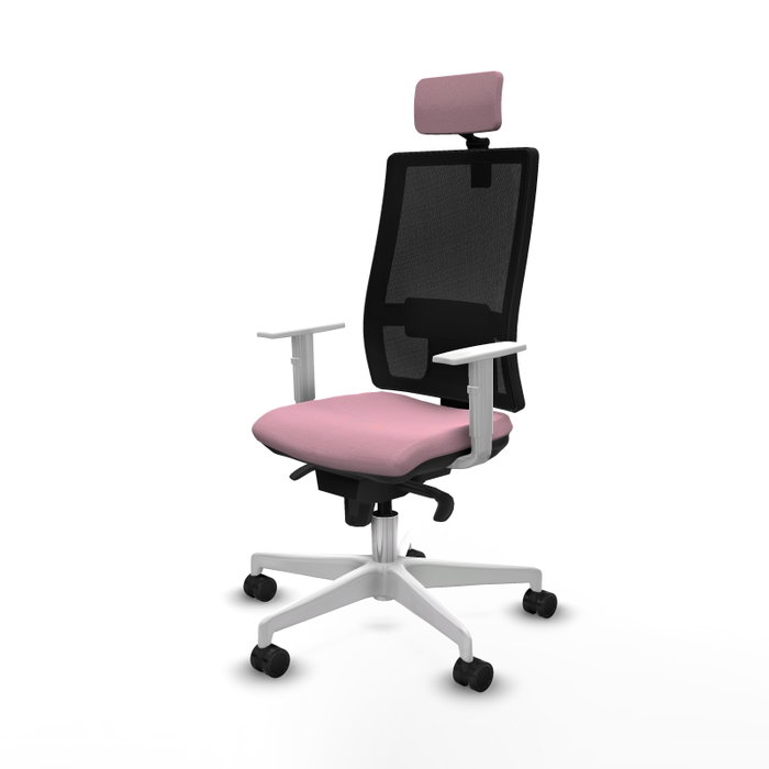 PIQUERAS Y CRESPO Silla de oficina Horna Rosa con mecanismo Sincro PIQUERAS Y CRESPO Silla de oficina Horna Rosa con mecanismo Sincro