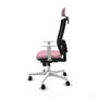 PIQUERAS Y CRESPO Silla de oficina Horna Rosa con mecanismo Sincro