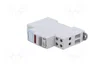 LEGRAND Interruptor de botón biestable gris con LED rojo