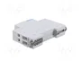 LEGRAND Interruptor de botón biestable gris con LED rojo