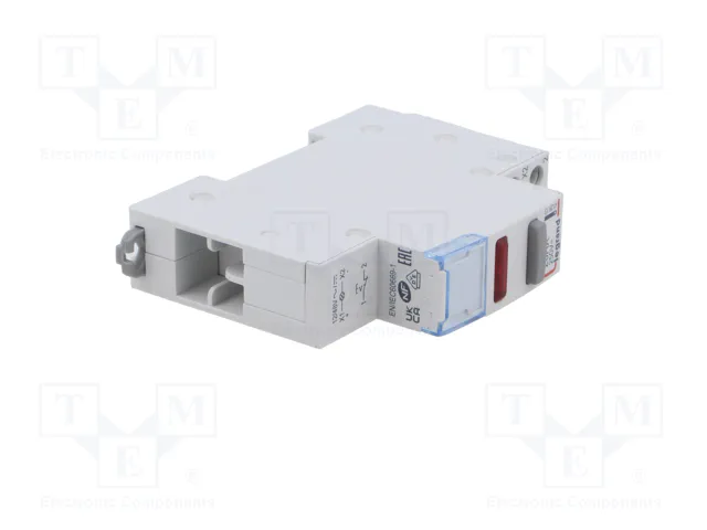 LEGRAND Interruptor de botón biestable gris con LED rojo