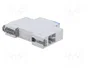 LEGRAND Interruptor de botón biestable gris con LED rojo