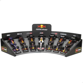 Burago Set de 7 Coches Red Bull F1 con Expositor Escala 1:43