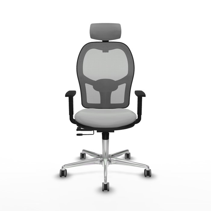 PIQUERAS Y CRESPO Silla de oficina Jorquera Gris con mecanismo Sincro/Traslack