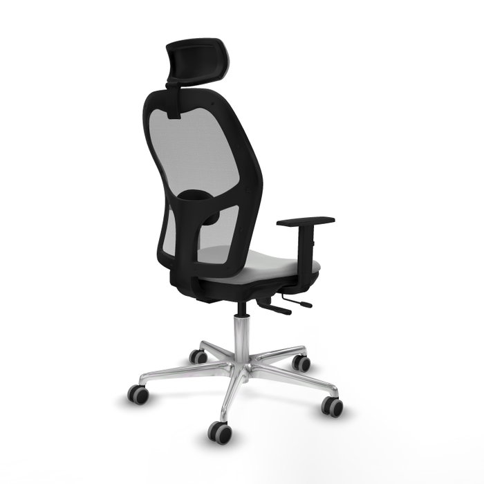 PIQUERAS Y CRESPO Silla de oficina Jorquera Gris con mecanismo Sincro/Traslack