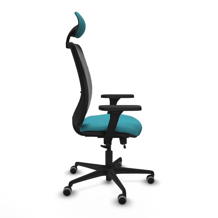 PIQUERAS Y CRESPO Silla de oficina Zulema con mecanismo Sincro/Traslack, Turquesa y Negro PIQUERAS Y CRESPO Silla de oficina Zulema con mecanismo Sincro/Traslack, Turquesa y Negro