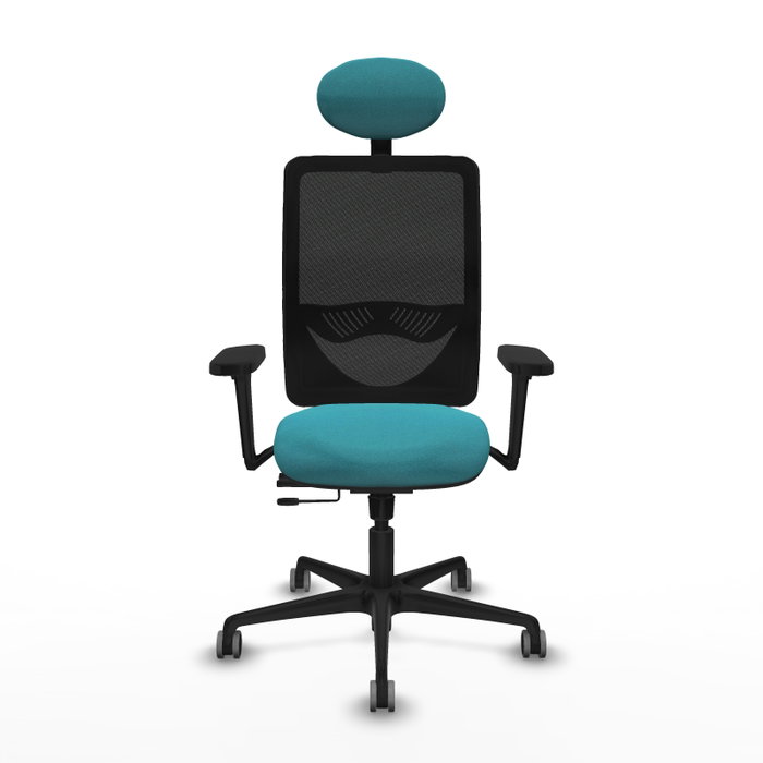 PIQUERAS Y CRESPO Silla de oficina Zulema con mecanismo Sincro/Traslack, Turquesa y Negro PIQUERAS Y CRESPO Silla de oficina Zulema con mecanismo Sincro/Traslack, Turquesa y Negro