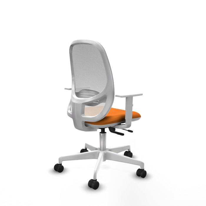 PIQUERAS Y CRESPO Silla de oficina Cilanco Naranja y Blanco PIQUERAS Y CRESPO Silla de oficina Cilanco Naranja y Blanco