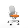 PIQUERAS Y CRESPO Silla de oficina Cilanco Naranja y Blanco
