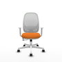 PIQUERAS Y CRESPO Silla de oficina Cilanco Naranja y Blanco