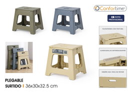 Confortime Taburete Plegable 3-Surt 36x30x32.5