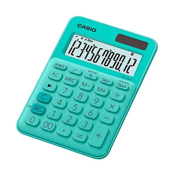 Casio MS-20UC-GN Calculadora de Sobremesa 12 Dígitos Verde