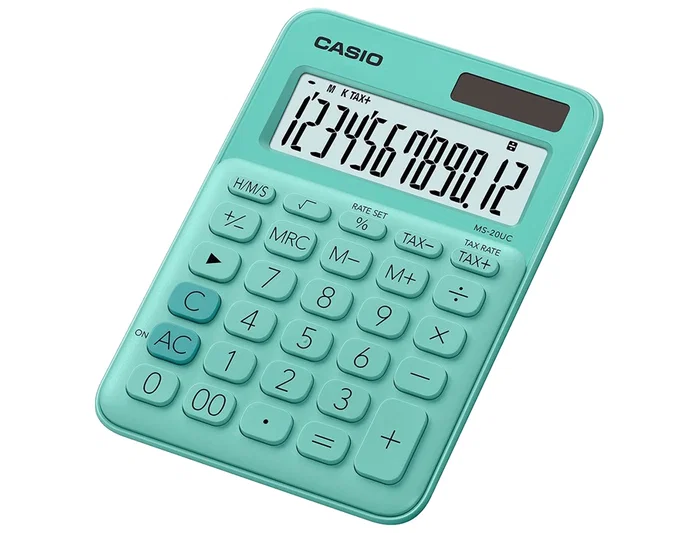 Casio MS-20UC-GN Calculadora de Sobremesa 12 Dígitos Verde