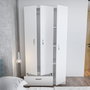 Hanah Home Armario Blanco 90x170x40 cm