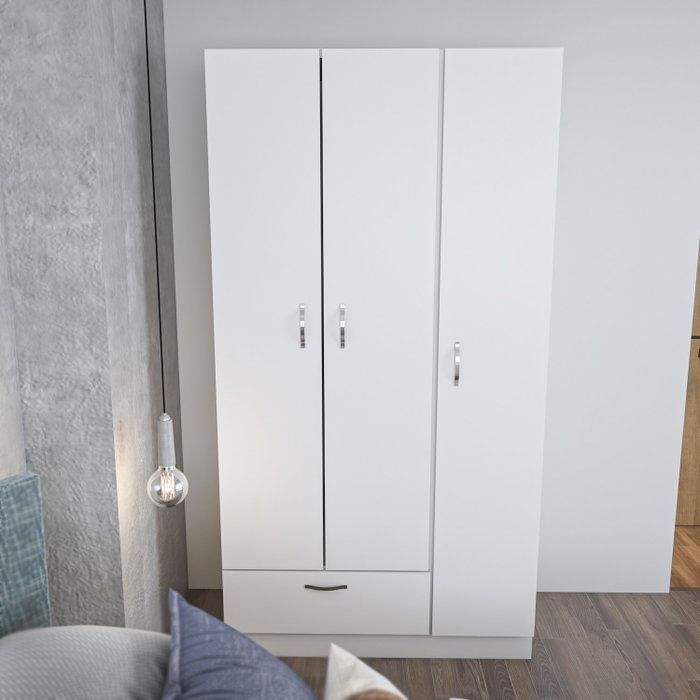 Hanah Home Armario Blanco 90x170x40 cm