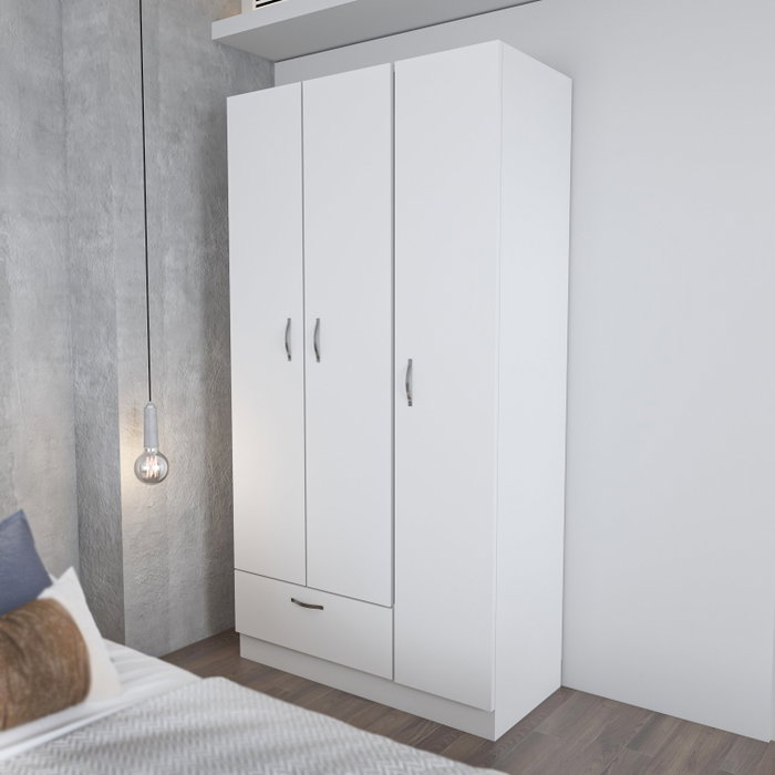 Hanah Home Armario Blanco 90x170x40 cm