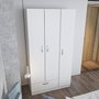 Hanah Home Armario Blanco 90x170x40 cm