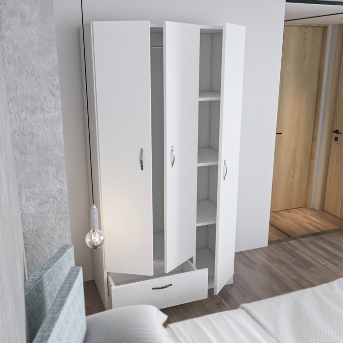 Hanah Home Armario Blanco 90x170x40 cm
