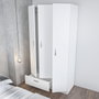 Hanah Home Armario Blanco 90x170x40 cm