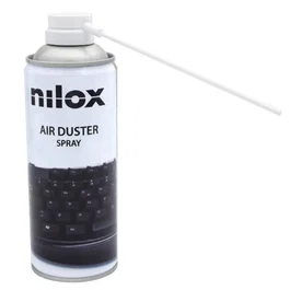 Nilox NXA02061-12 Kit de Aire Comprimido para Limpieza 400 ml x 12 unidades - Para Teclados, Ordenadores, Cámaras, Equipos Electrónicos
