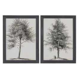 Cuadro Impresión Árbol 2/M 45 X 2,50 X 60 cm (Set de 2)