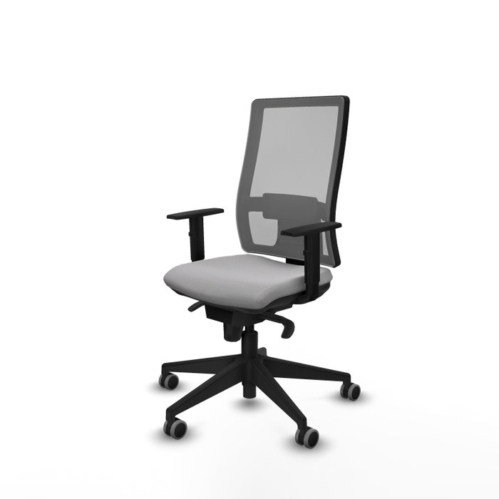 PIQUERAS Y CRESPO Silla de oficina Horna Gris con Mecanismo Sincro